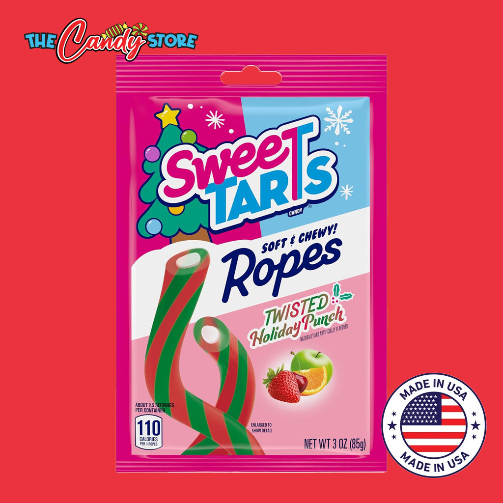 SweeTARTS Holiday Twisted Punch Chewy Candy Ropes