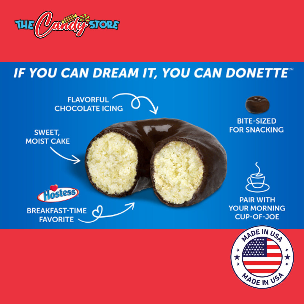 Hostess Donettes Frosted Mini Donuts [Pack of 6]