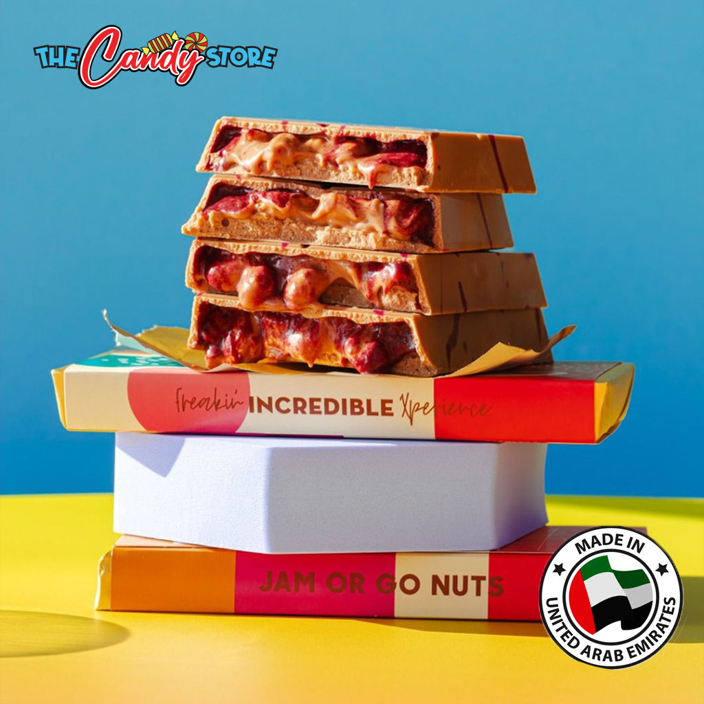 Fix "Jam or Go Nuts" Peanut Butter & Jam Chocolate Bar 210g