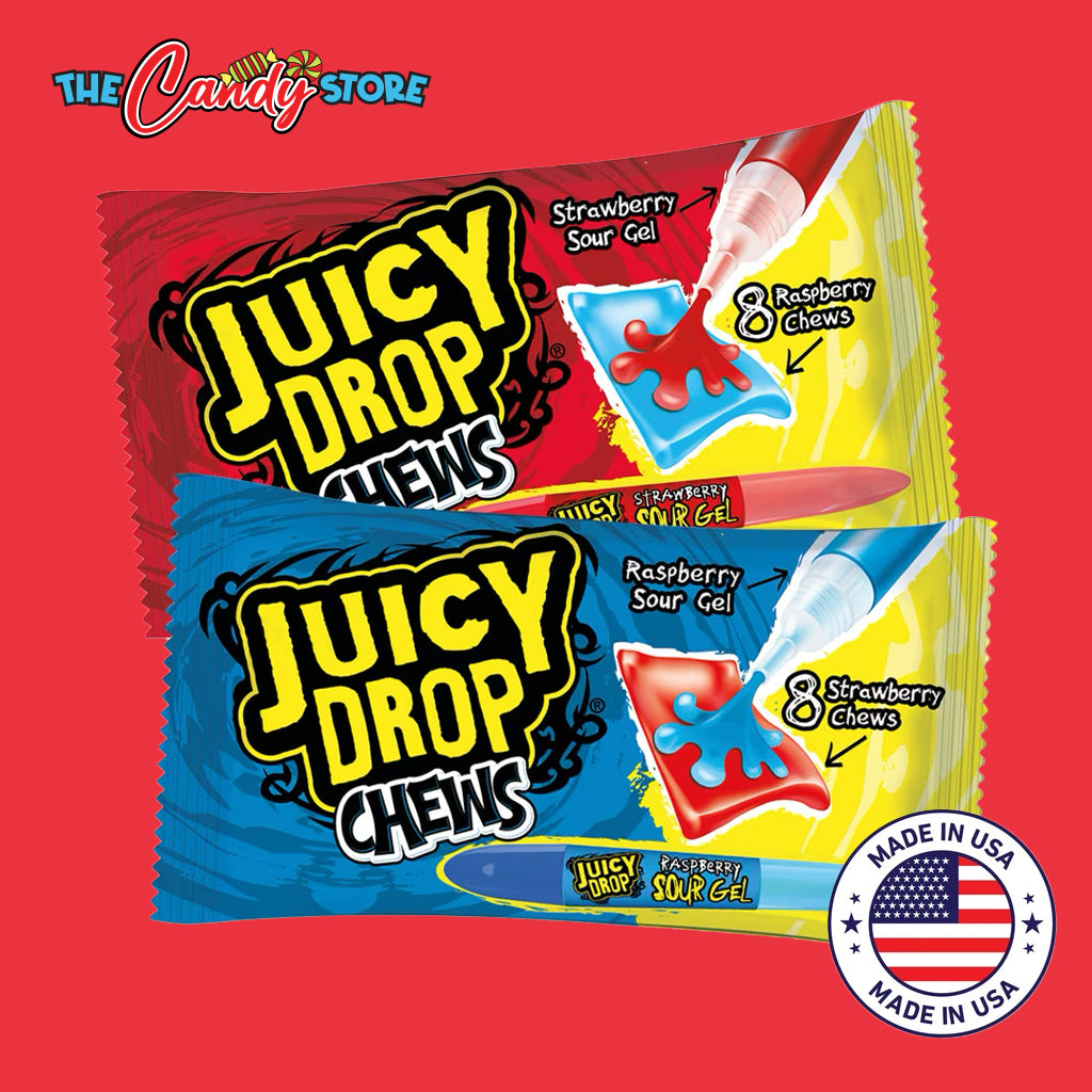 Juicy Drop Chew Candy with Sour Gel Pen