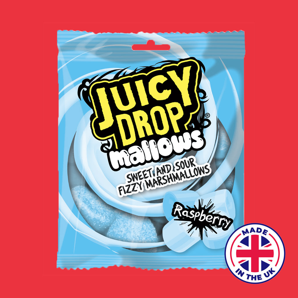 Juicy Drop Mallows Raspberry Fizzy Marshmallows