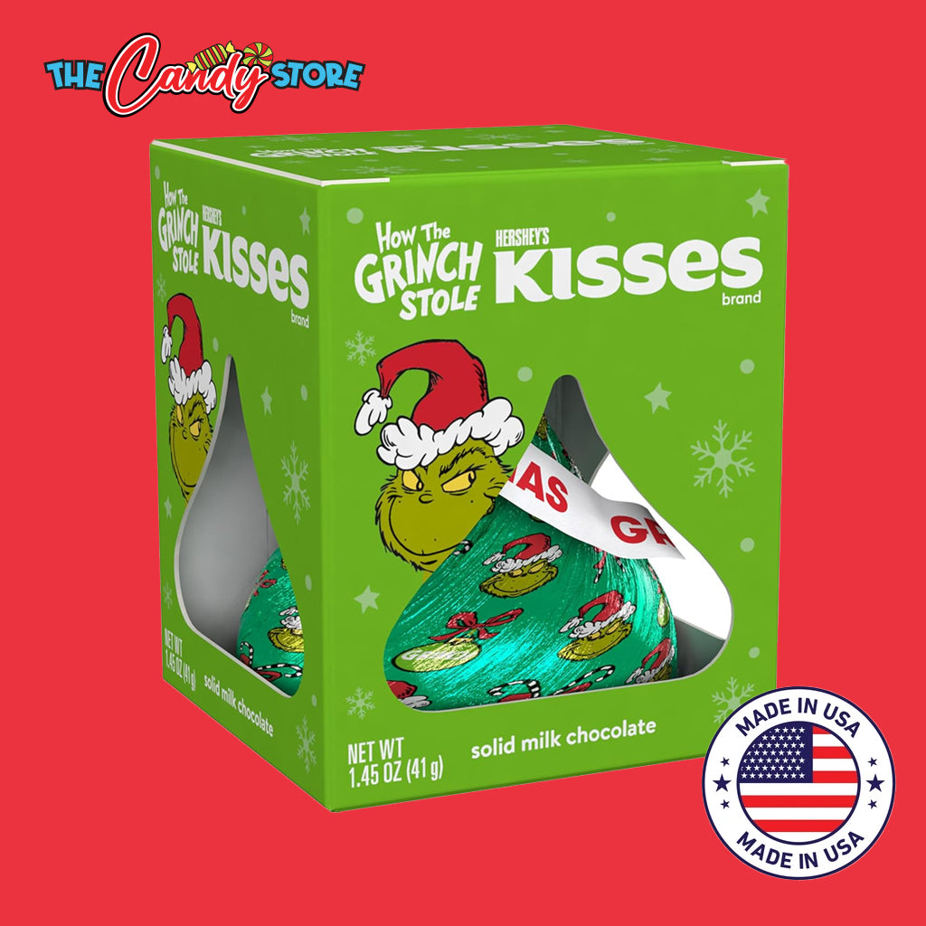 Hershey's KISSES Xmas Grinch Solid Milk Chocolate
