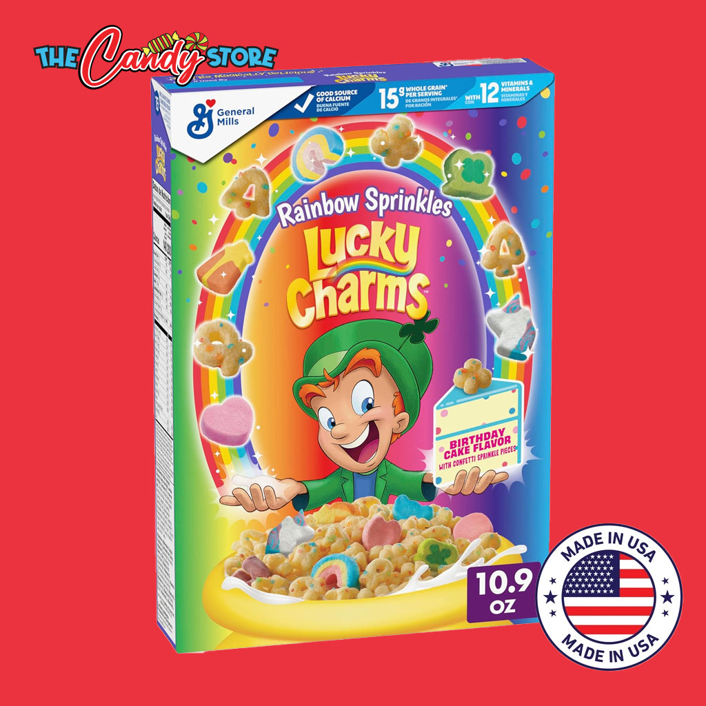 Lucky Charms Rainbow Sprinkles Cereal With Marshmallows