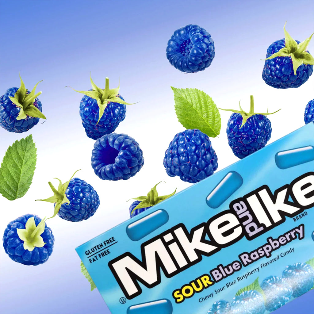 Mike and Ike Sour Blue Raspberry Chewy Candy