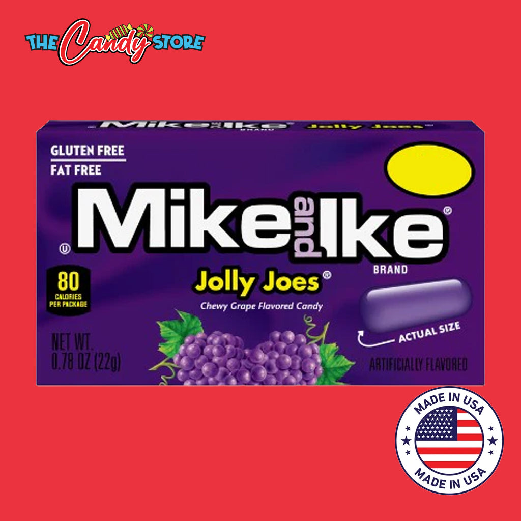 Mike and Ike Grape Jolly Joes Chewy Candy