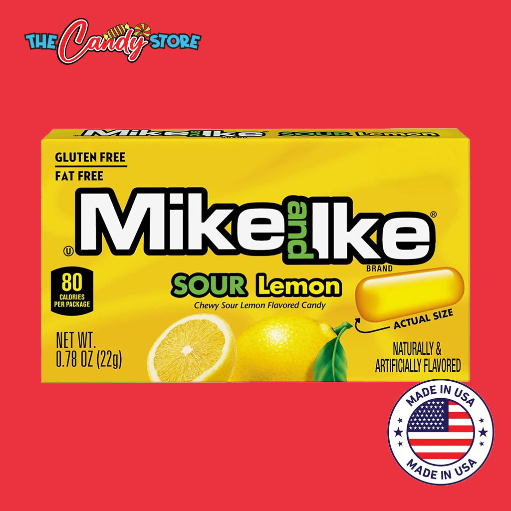 Mike and Ike Sour Lemon Chewy Flavoured Candy