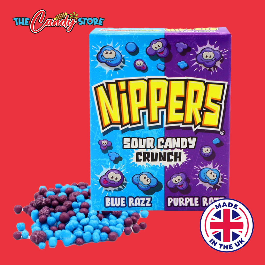Zed Nippers Blue & Purple Razz Sour Cruncy Candy