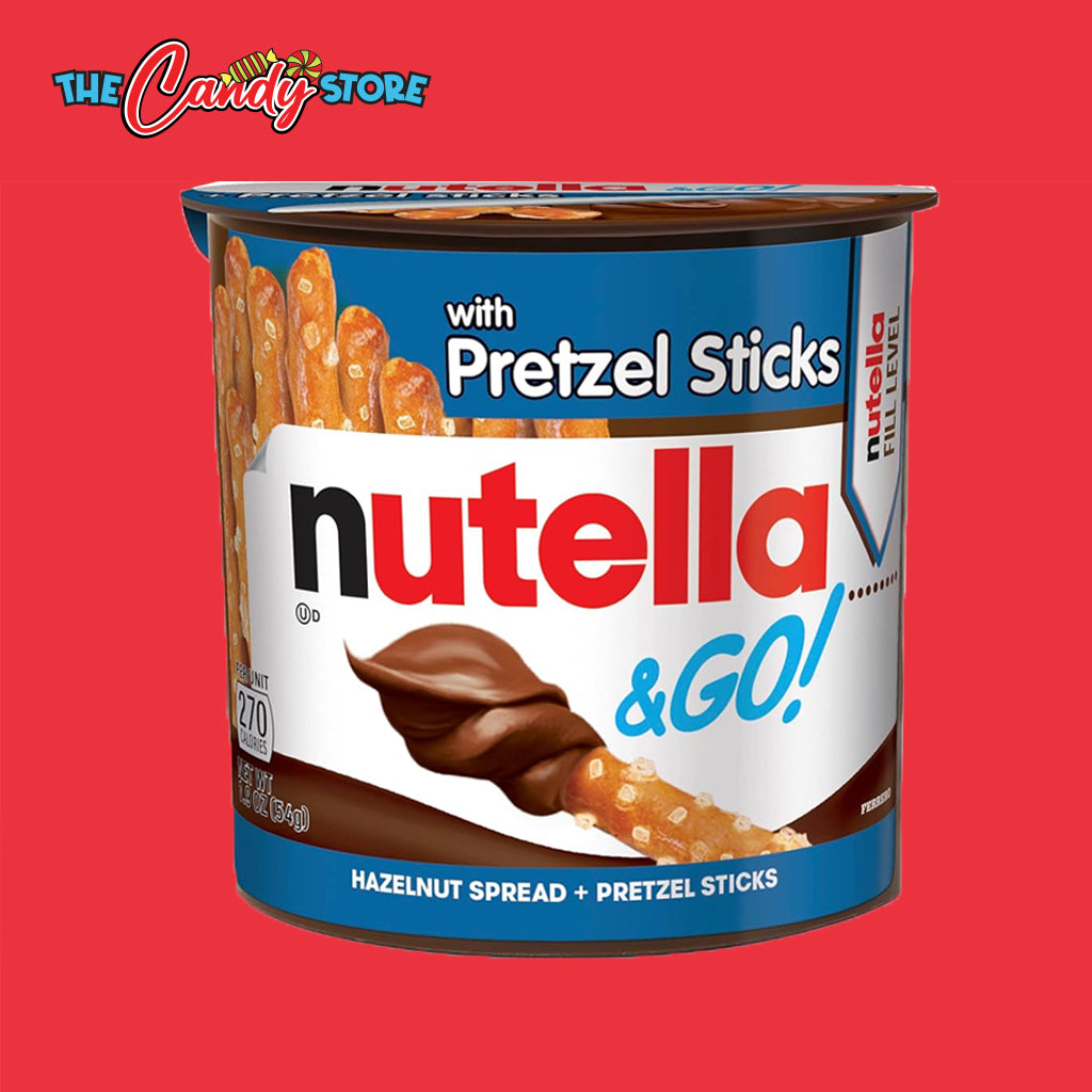 Nutella GO! Hazelnut and Cocoa Spread with Pretzel Sticks