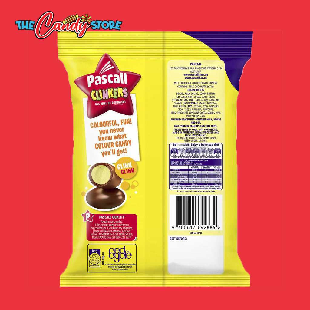 Cadbury Pascall Clinkers Chocolate Coated Candy