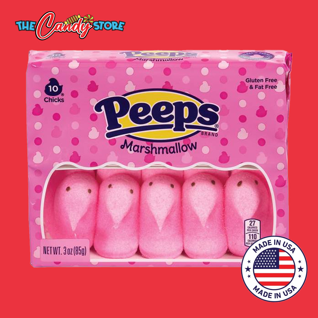 PEEPS Pink Chicks Marshmallow Candy