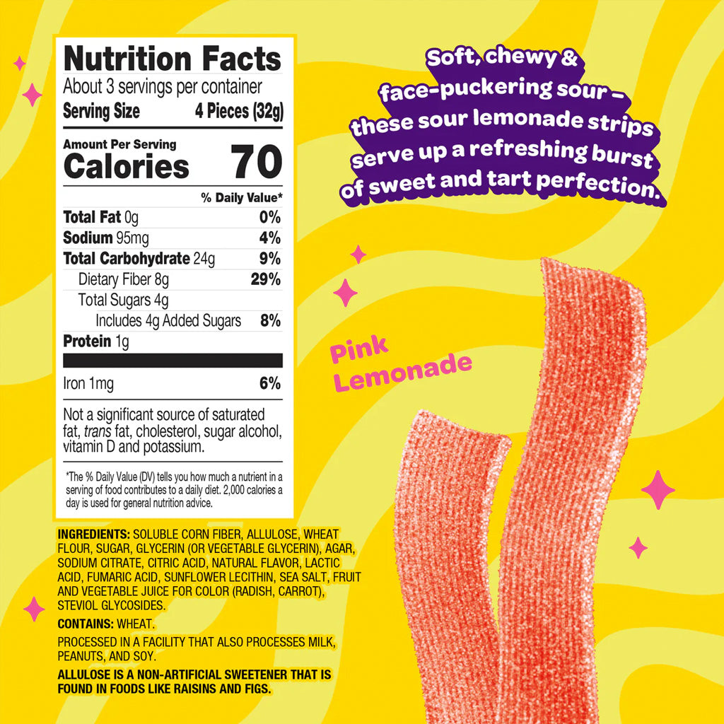 Joyride Sour Pink Lemonade Strips