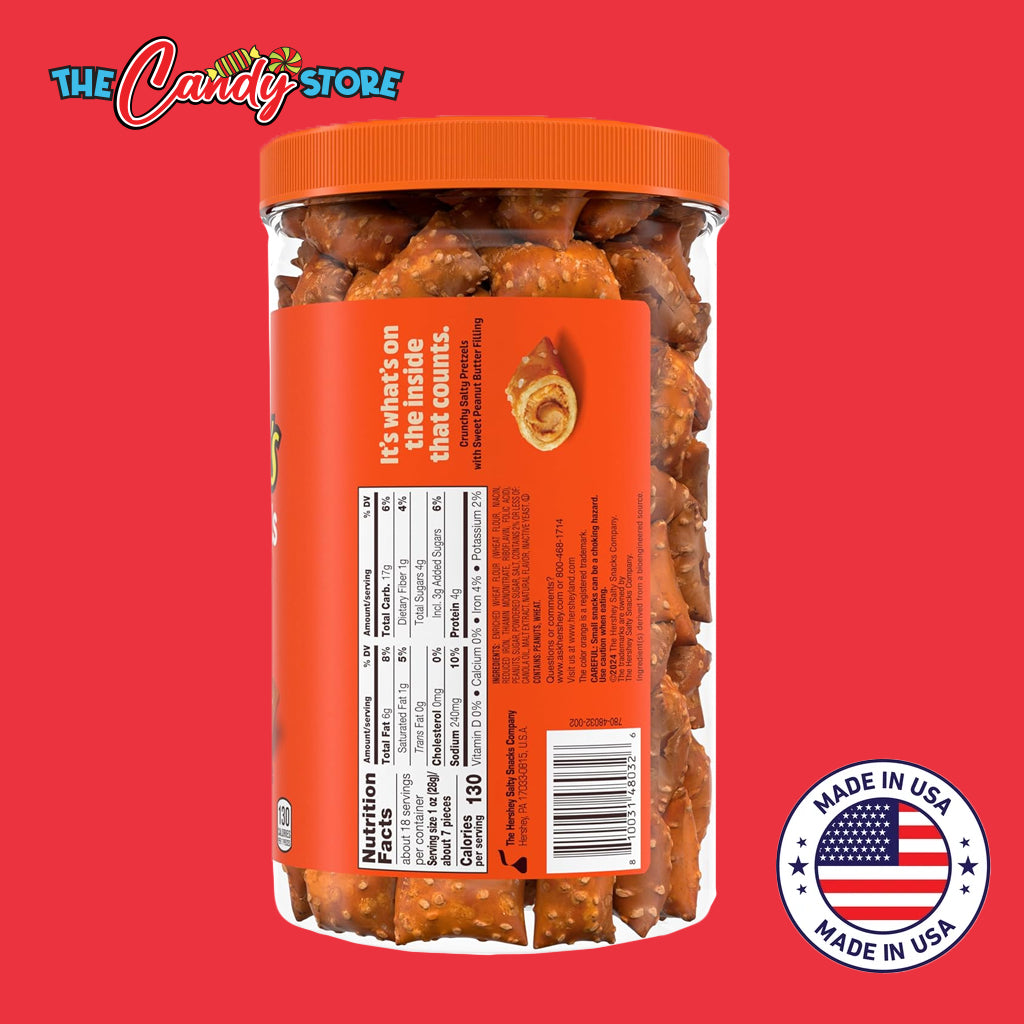 Reese's Filled Peanut Butter Pretzels Nuggets Jar