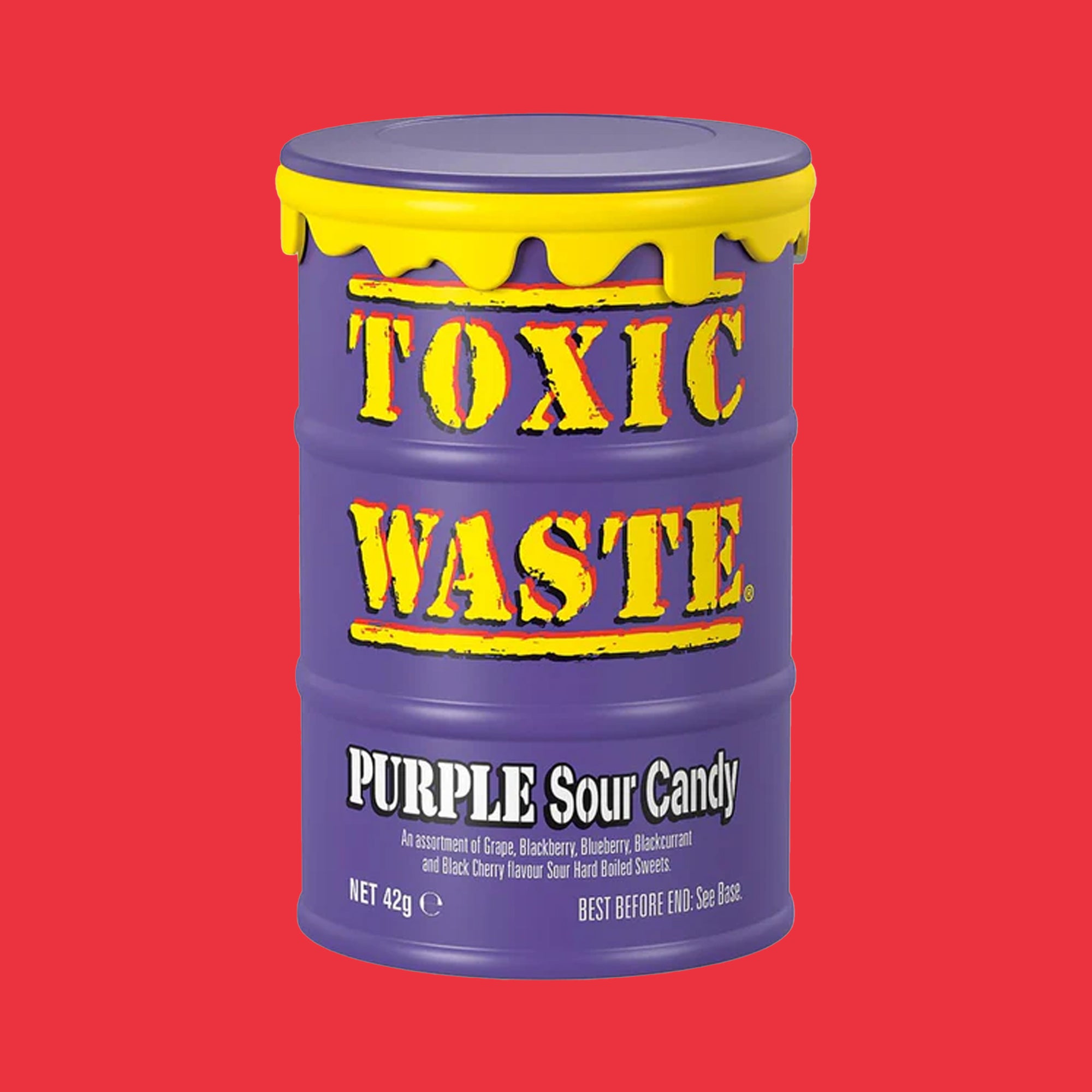 Toxic Waste Purple Drum Hazardously Candy 42g