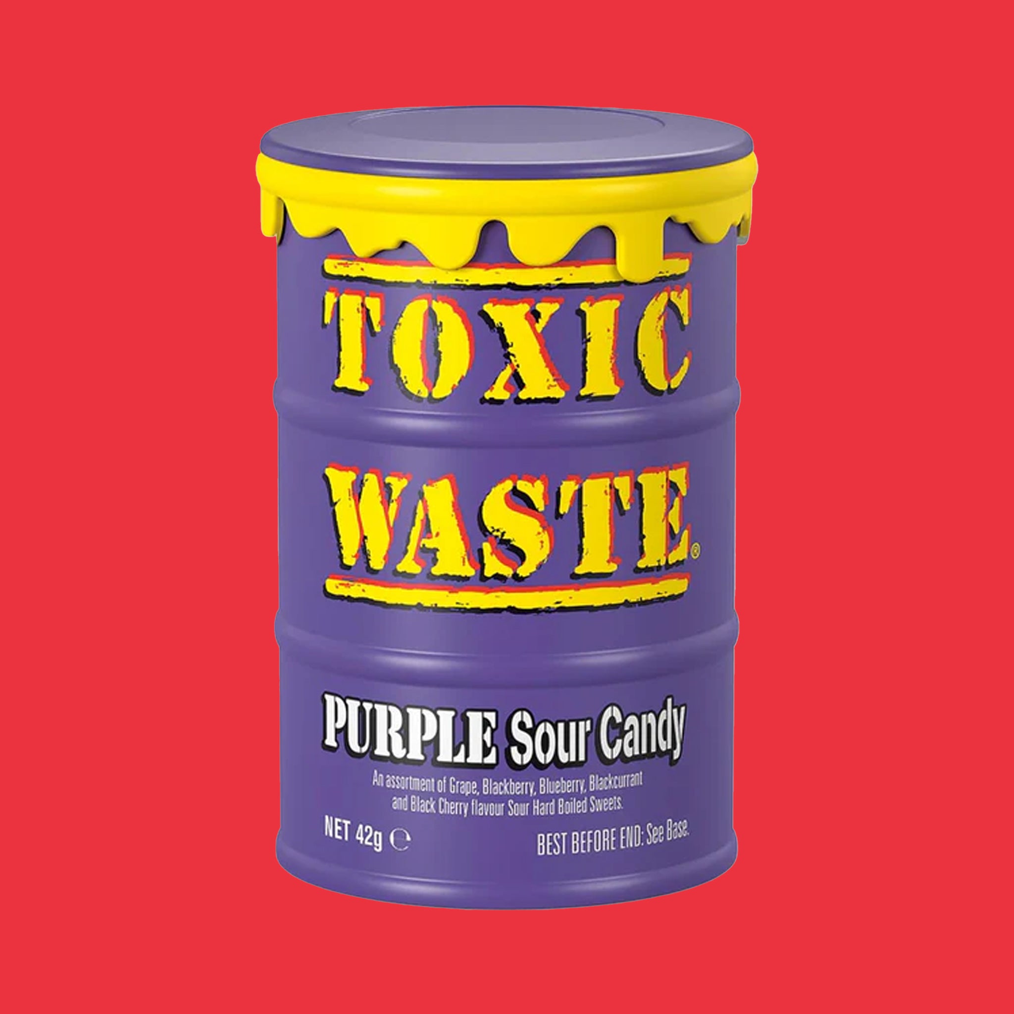 Toxic Waste Purple Drum Hazardously Candy 42g