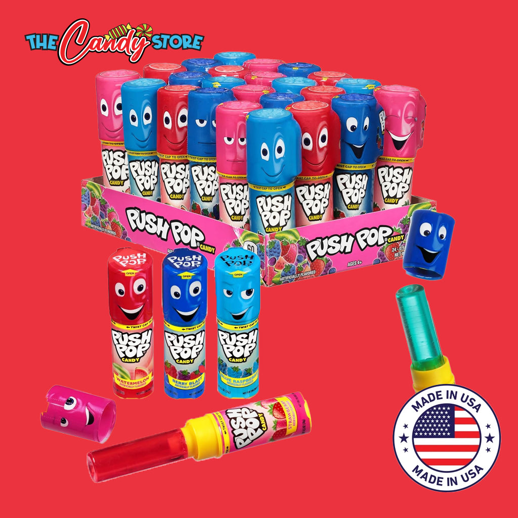 Push Pop Variety Lollipop Candy
