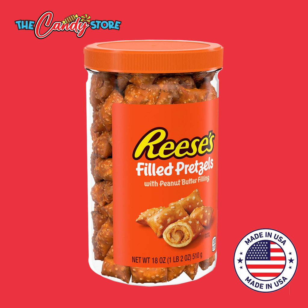 Reese's Filled Peanut Butter Pretzels Nuggets Jar