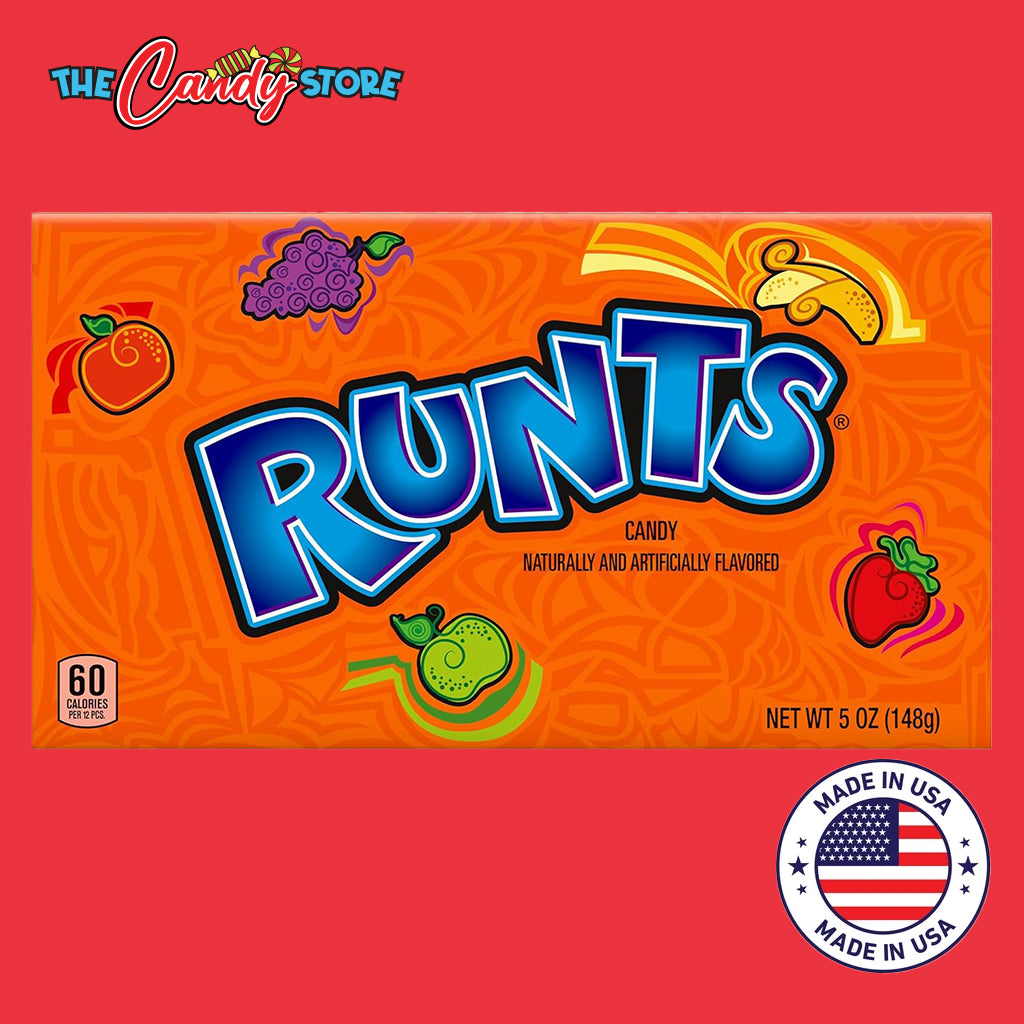 Wonka Runts Hard, Chewy & Fruity Candy Box