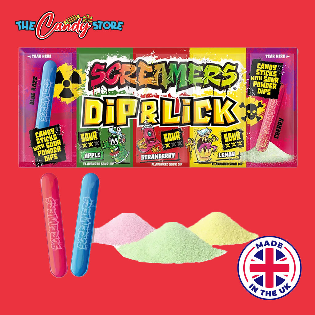 Screamers Dip & Lick Candy Stick With Sour Powder