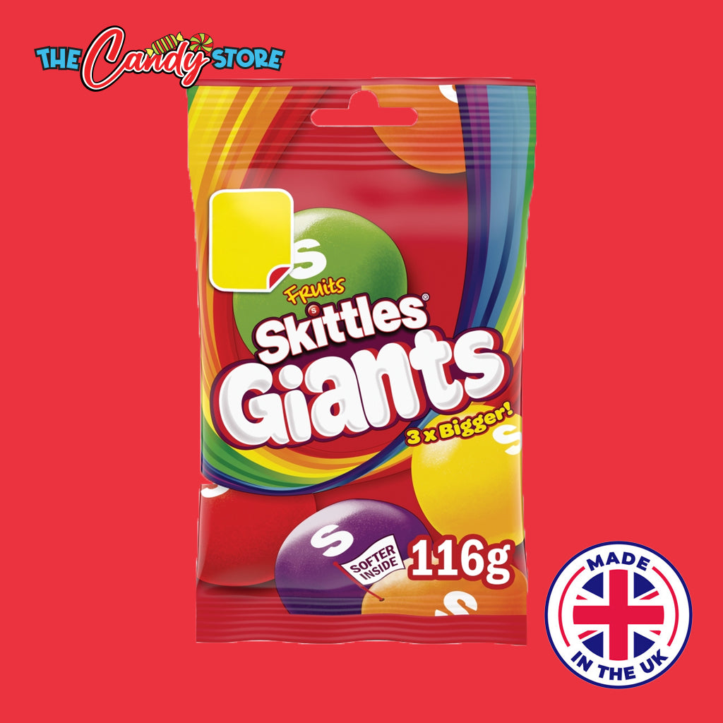 Skittles Giants x3 Bigger Fruits Flavoured Sweet Bag