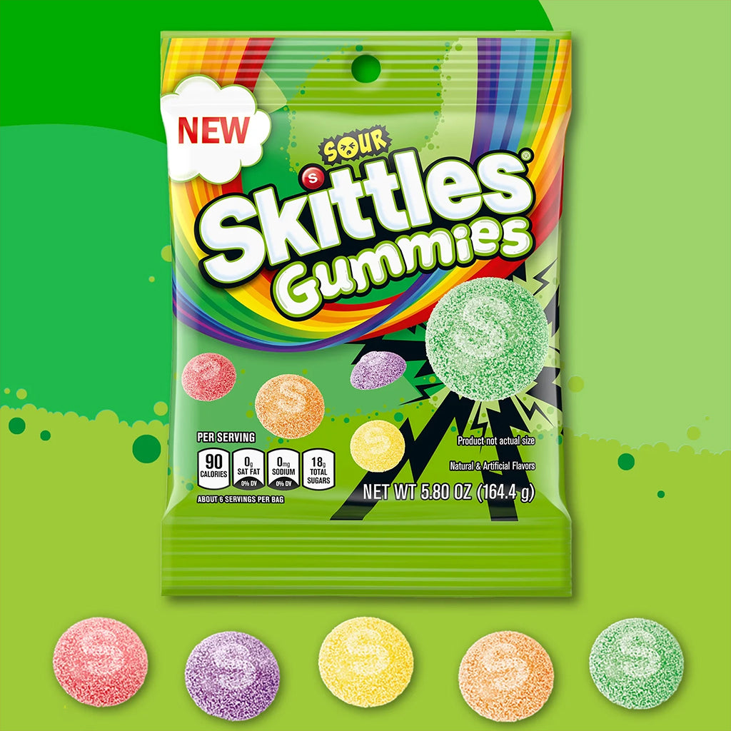 Skittles Assorted Sour Gummies Candy