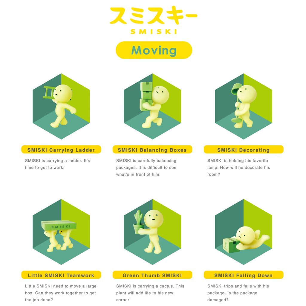 Smiski Moving Series Glow In The Dark Blind Box