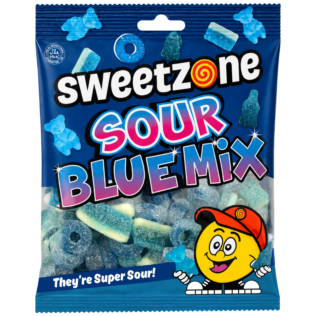 Sweetzone Sour Blue Mix 180g sharing bag