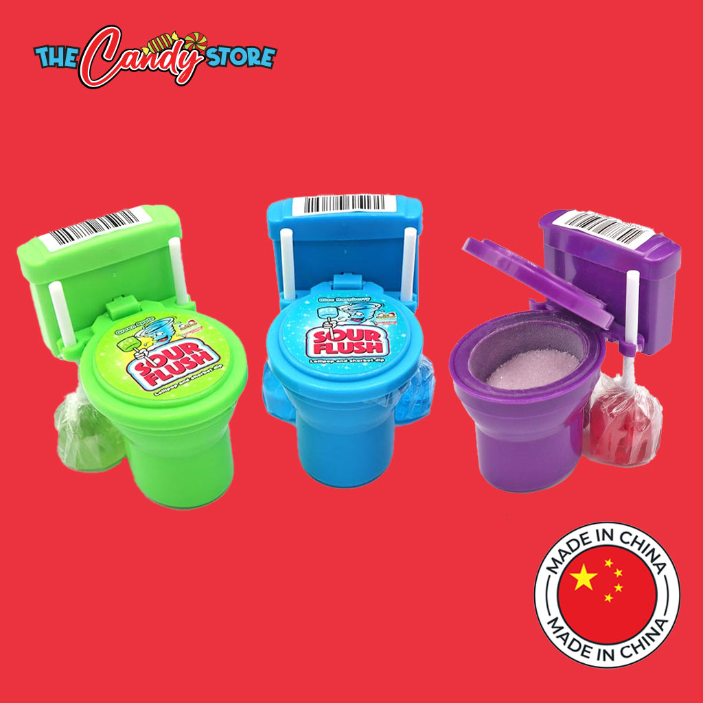 Kidsmania Sour Flush Toilet Seat Lollipop & Dip