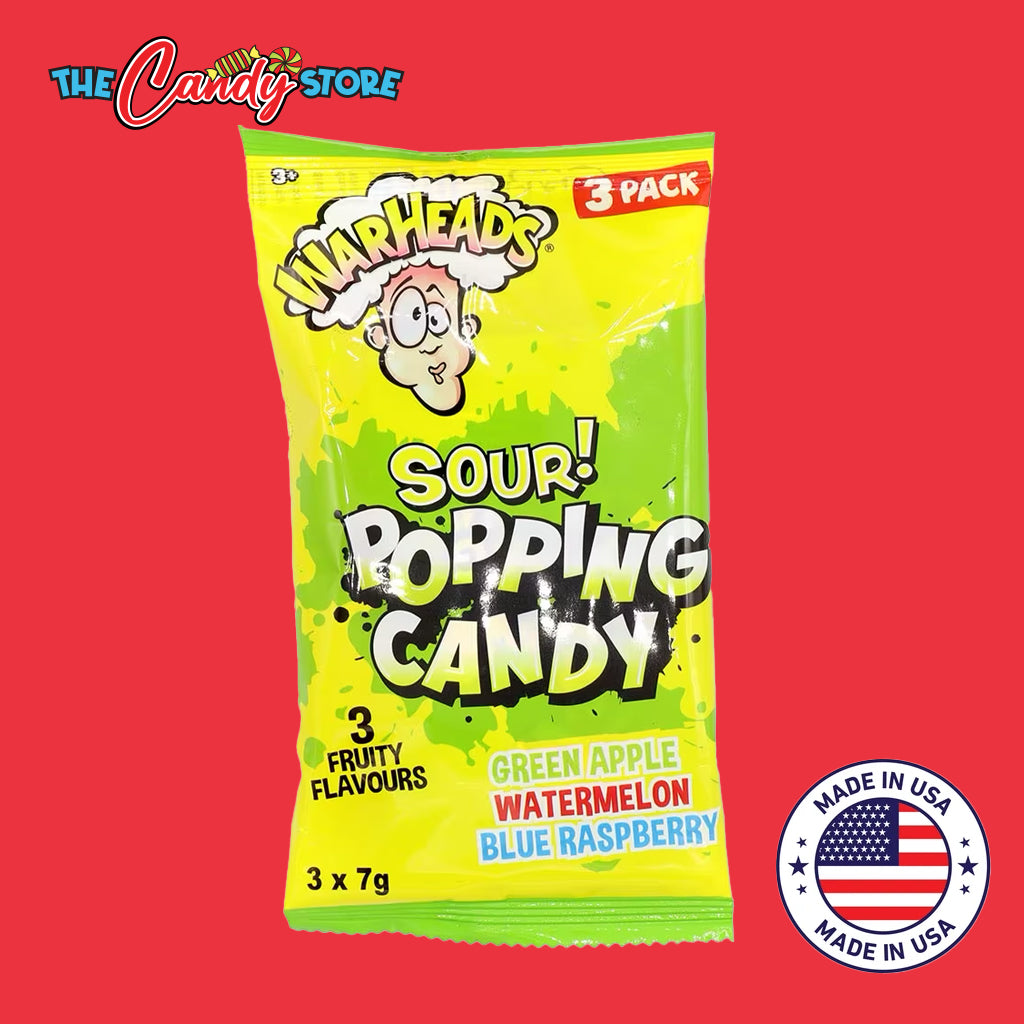 Warheads 3-in-1 Fruity Sour Popping Candy