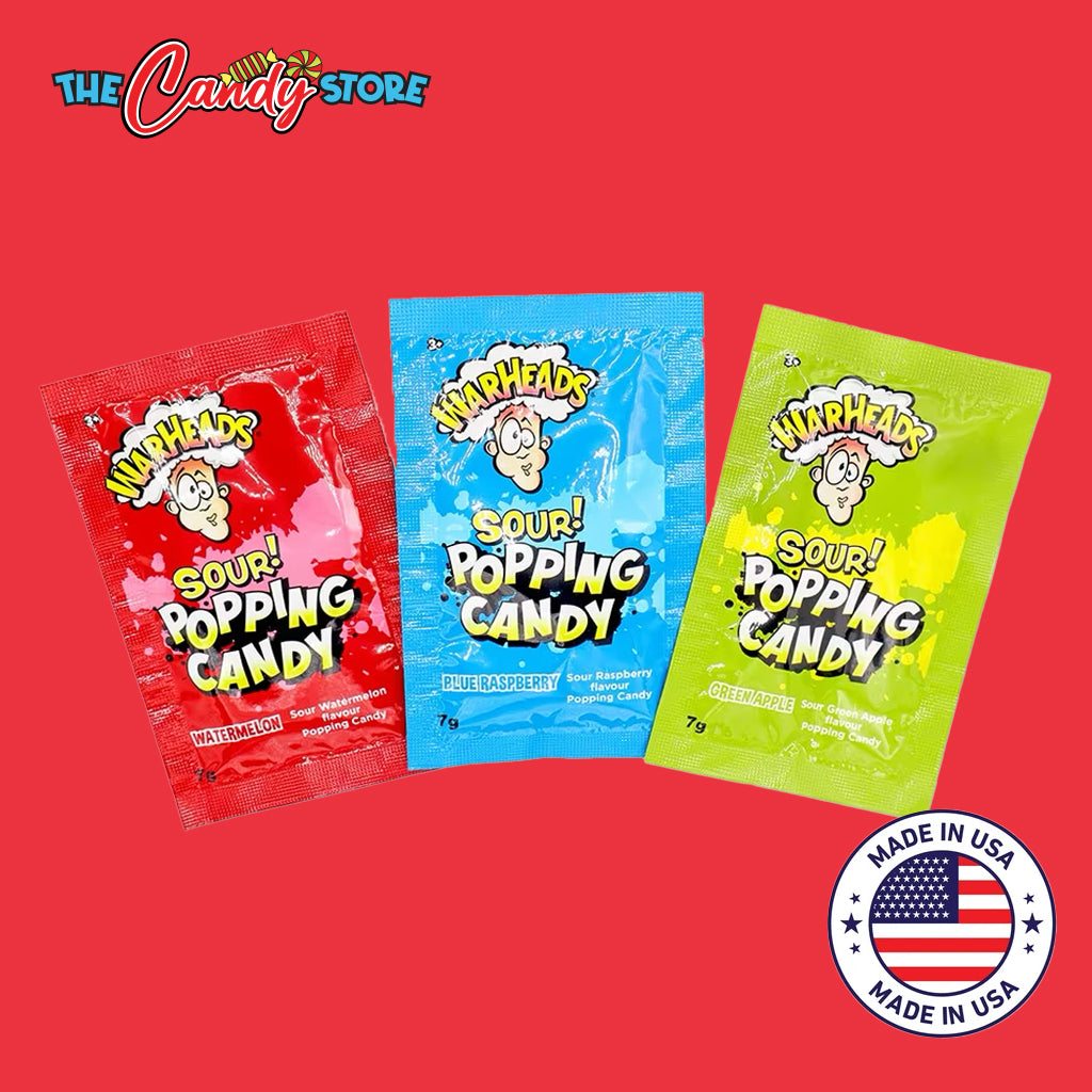 Warheads 3-in-1 Fruity Sour Popping Candy