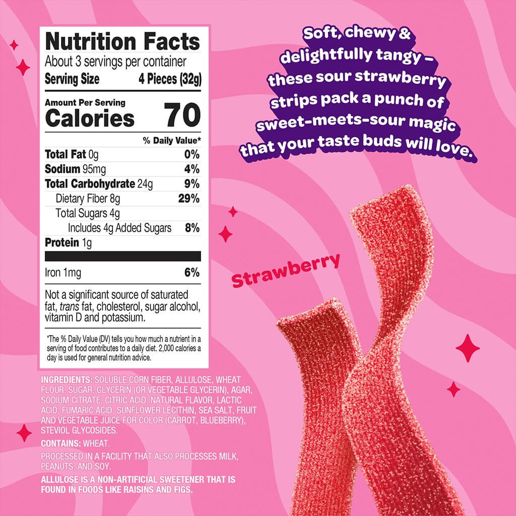 Joyride Strawberry Sour Strips