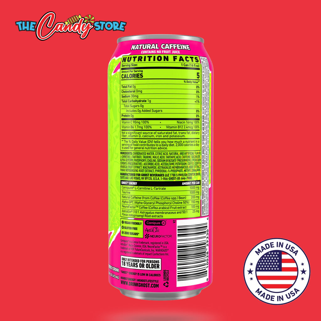 Ghost Energy Warheads Sour Watermelon Energy Drink 500ml