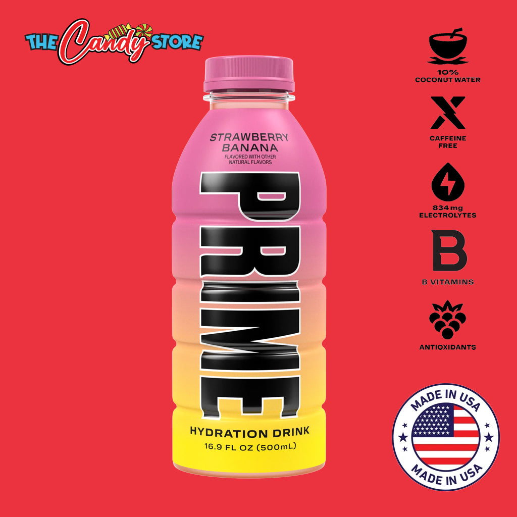 Prime Strawberry Banana Sports Drink 500ml