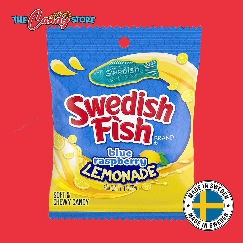 Swedish Fish Blue Raspberry Lemonade Soft Chewy Candy