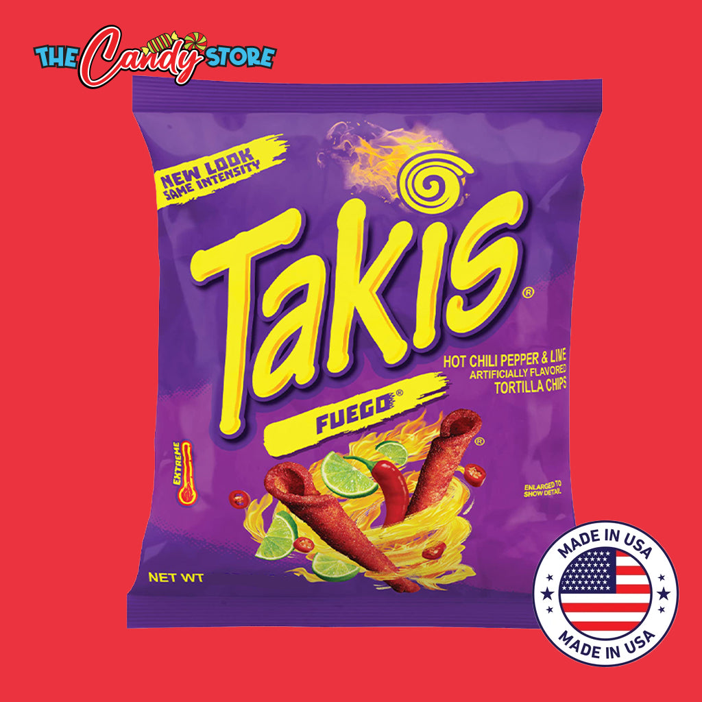 Takis Fuego Hot Chilli Pepper & Lime Rolled Tortilla Chips