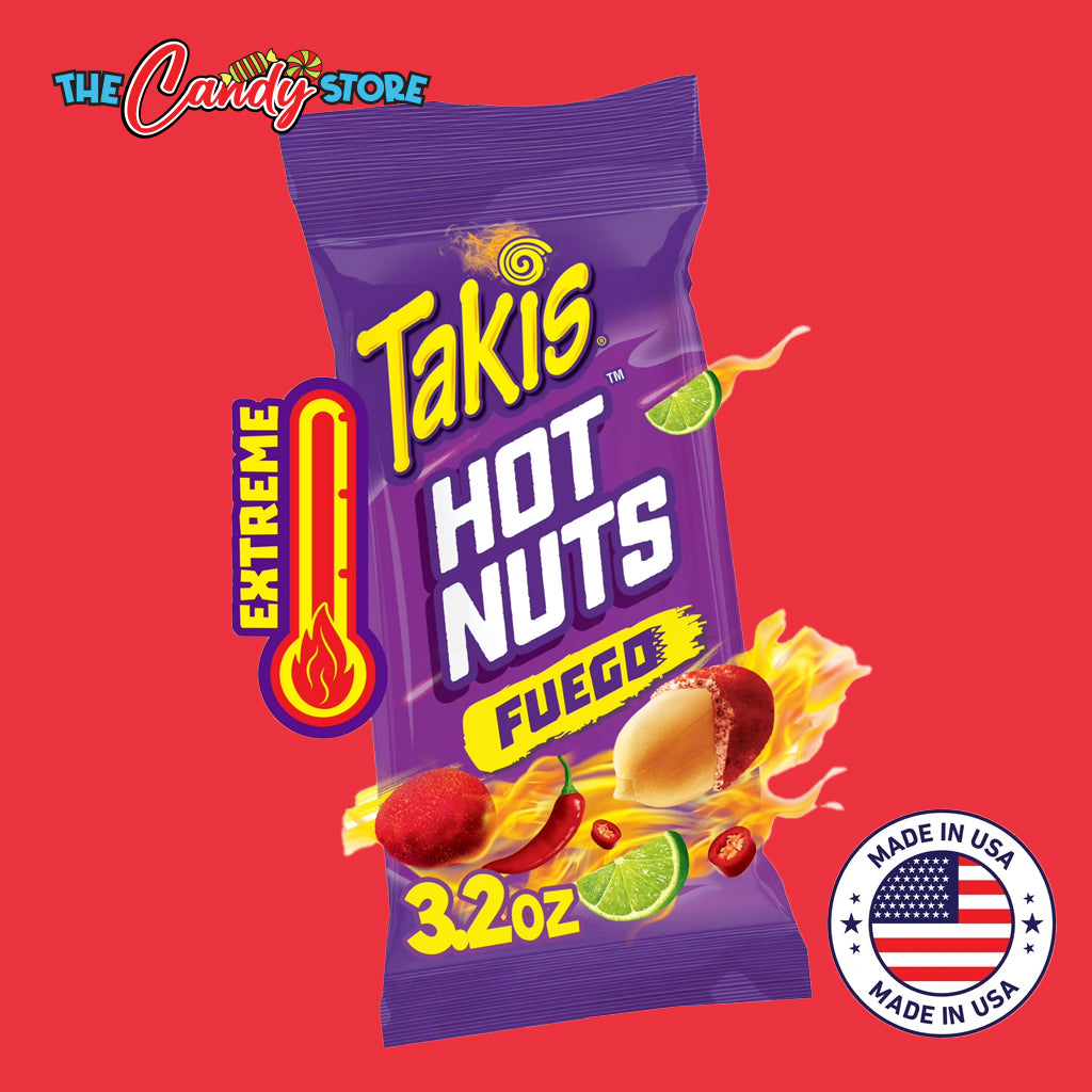 Takis Fuego Chili Pepper & Lime Extreme Spicy Hot Nuts