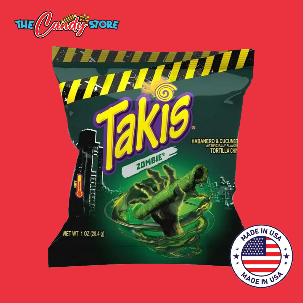Takis Zombie Habanero & Cucumber Extreme Spicy Rolled Tortilla Chips