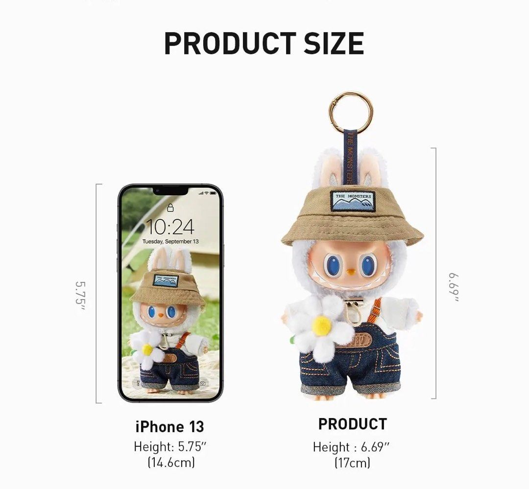 THE MONSTERS - Fall In Wild Series Hanging Pendant Plush Doll
