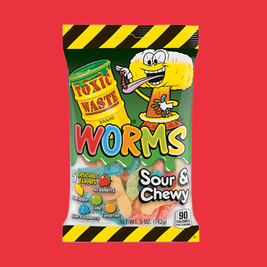 Toxic Waste Sour Gummy Worms 142g