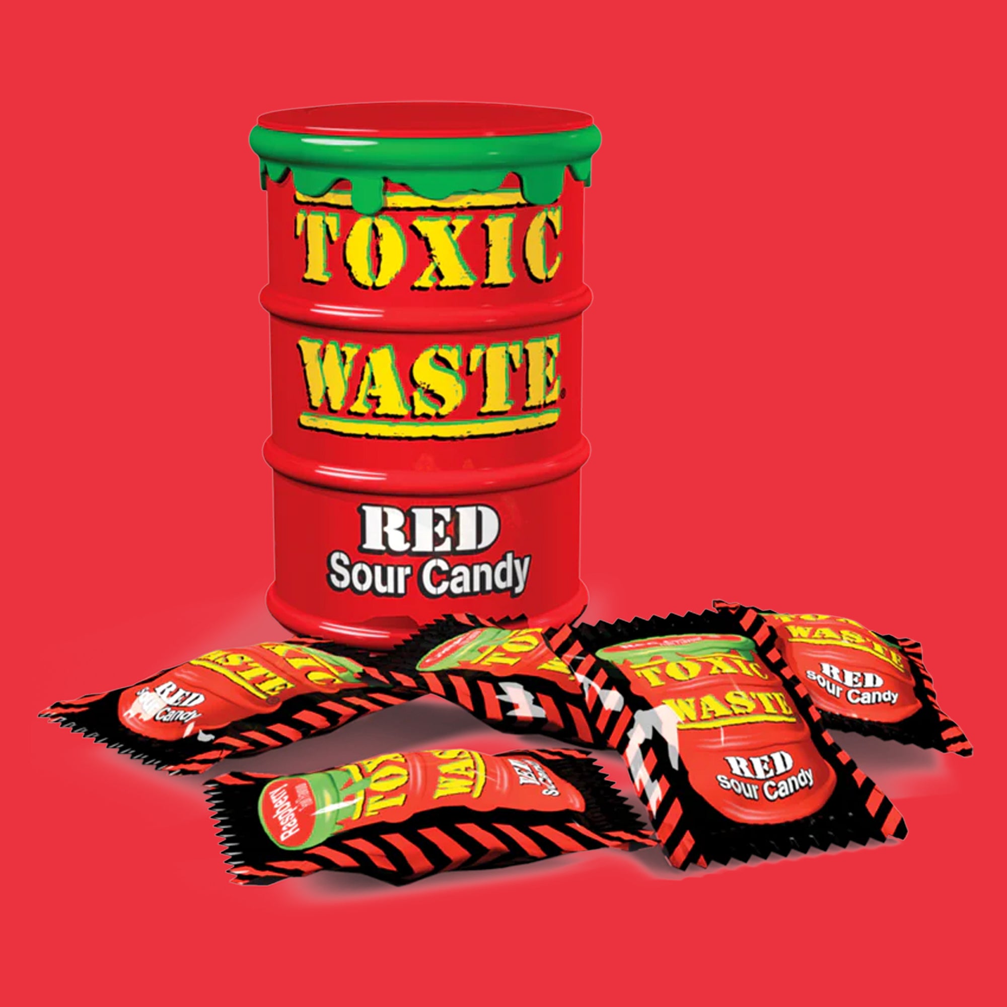 Toxic Waste Red Drum Hazardously Candy 42g