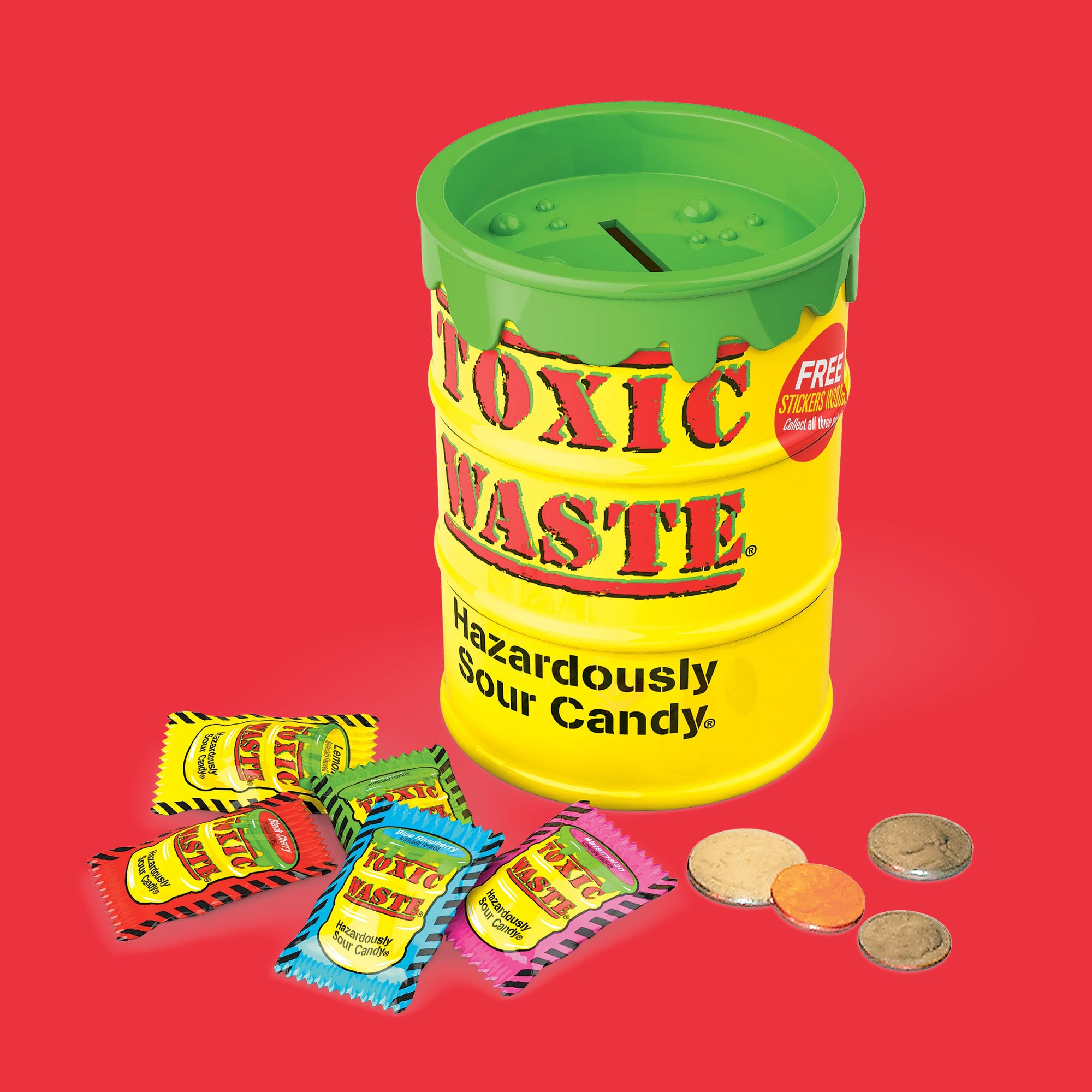 Toxic Waste Yellow Drum Hazardously Candy 42g